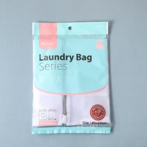 bolsa de lavandería gris y blanca de 60g 40*50