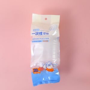 Platos de plástico desechables 20pcs 350ml-041