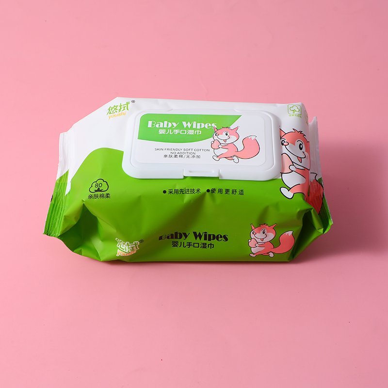 Toallitas húmedas para manos y boca Squirrel Baby Verde 80pcs-0114