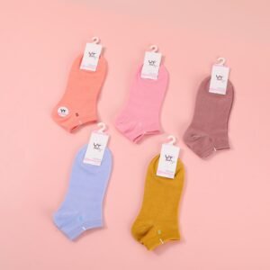 Medias de color sólido para mujer de media pierna – A9