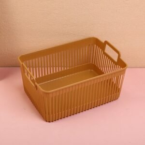 Cesta de almacenamiento cuadrada de lujo-F857