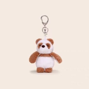 Animal Plush Keychain– Coffee Panda
