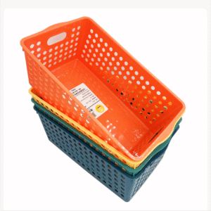 Gran cesta de almacenamiento rectangular
