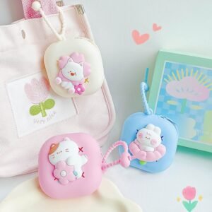 Fundas de auriculares de Sakura perforadas cuadradas