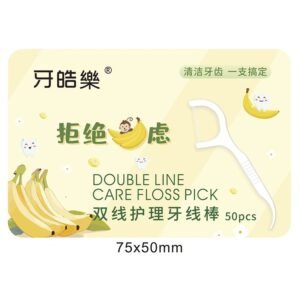 Hilo Dental de Doble Hilo de Plátano 50 piezas