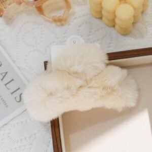 Garra de pelo de conejo Rex clásico de 13 cm - Blanco roto