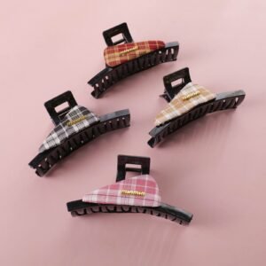 Caramel Vintage Triangle Hair Claw 13cm